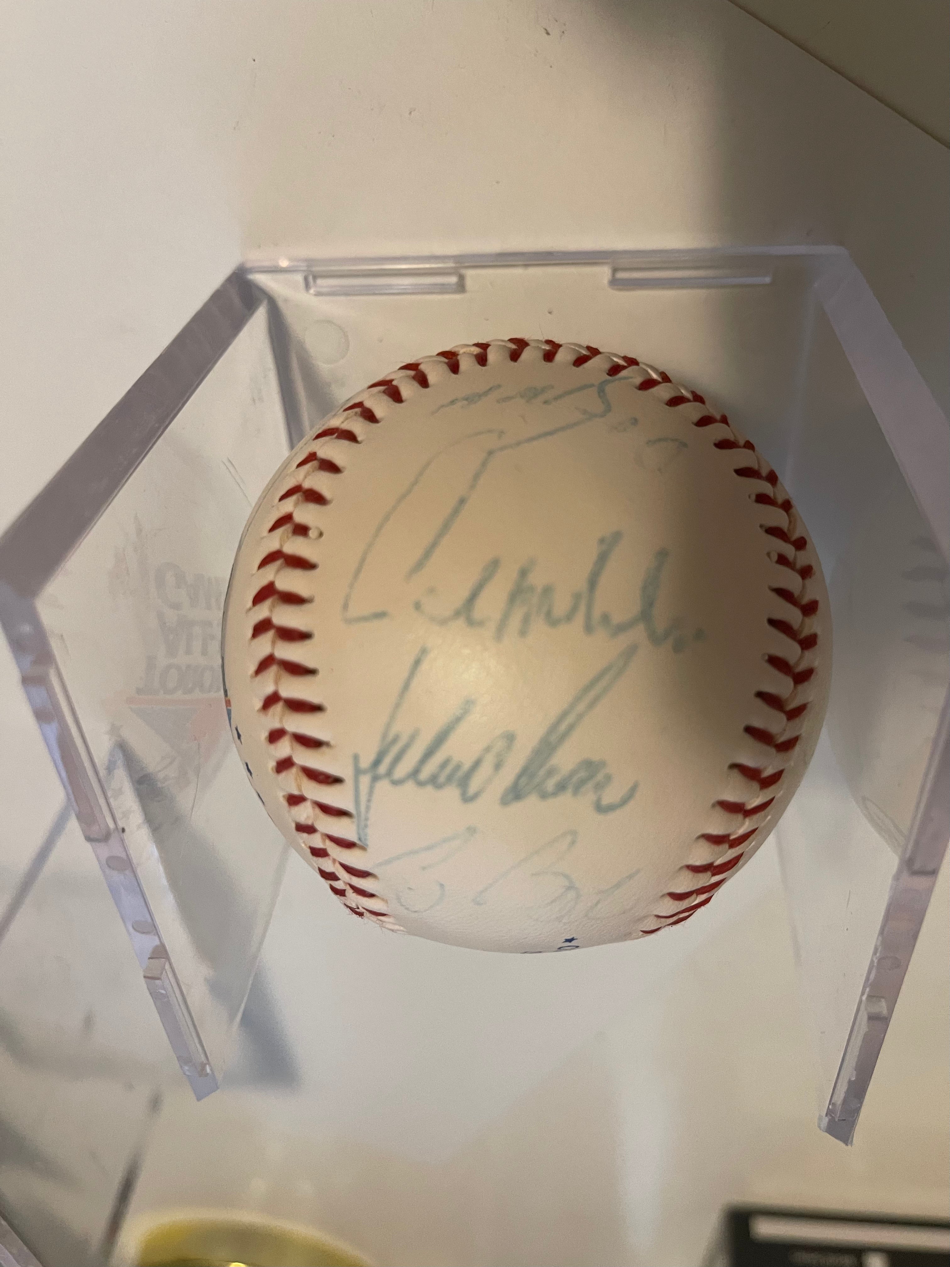 1991 All Star Baseball Game Signed Baseball - Rare Collectible with COA | Perfect for Sports Memorabilia Displays & Gift for Baseball Fans