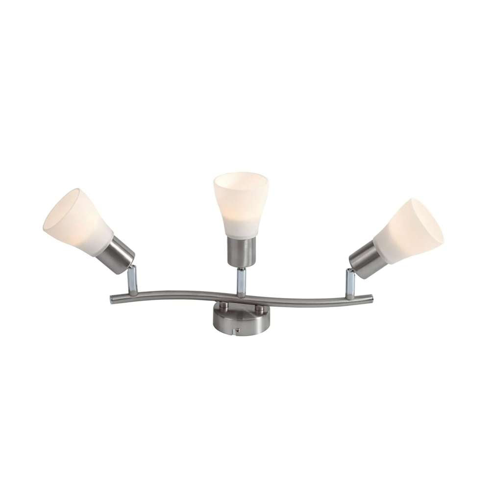 Ecolife Trio Spotlight GU10 LED Bulbs - Brushed Chrome Finish - Energy Efficient Lighting for Home, Office, and Retail Spaces