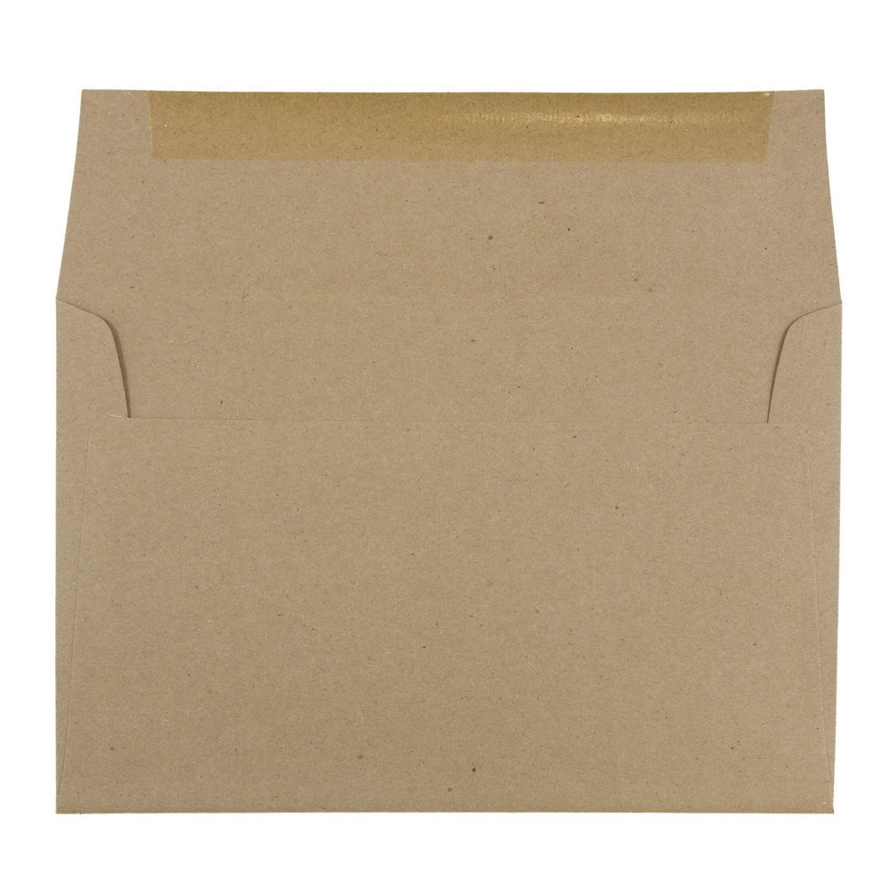 JAM PAPER A9 Premium Brown Kraft Invitation Envelopes 5.75