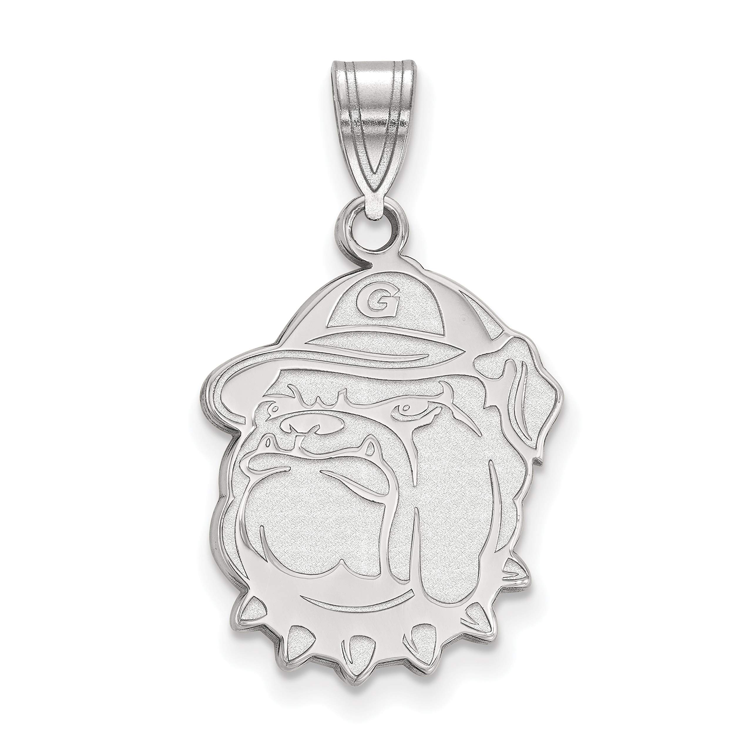 Georgetown University Hoyas Sterling Silver Mascot Pendant Necklace - Perfect for Alumni Gifts, Game Day Jewelry & School Spirit Accessories