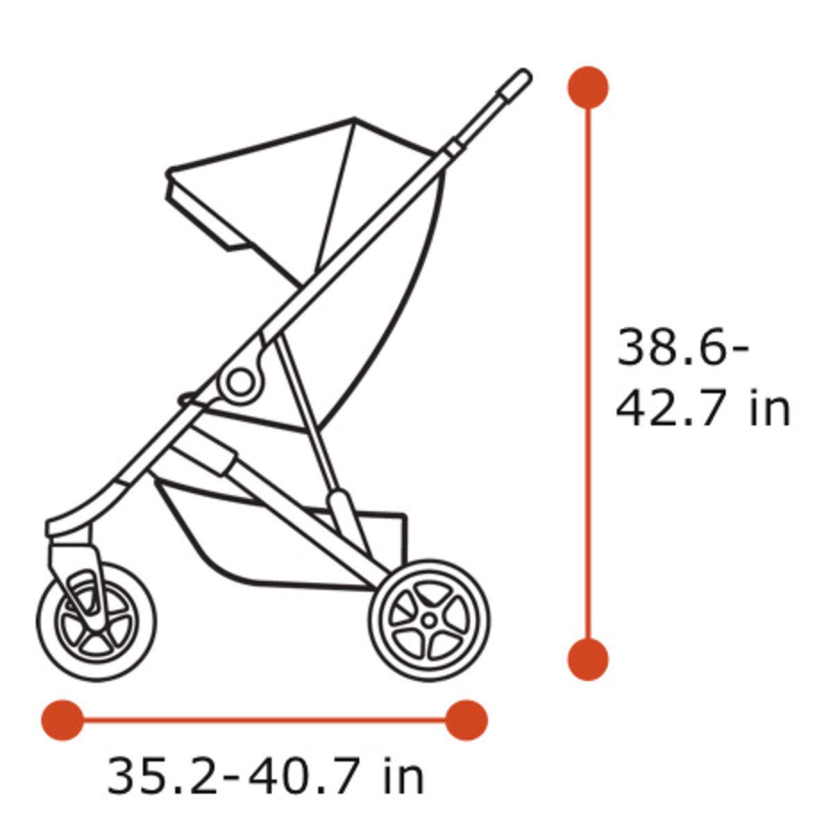 Thule Spring Compact Stroller - Lightweight Travel Stroller for Toddlers | Foldable & Easy to Carry | Perfect for Air Travel, Shopping & City Walks