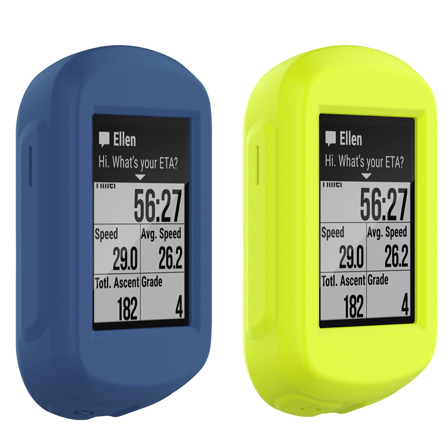 Garmin Edge 130 Plus GPS Bike Computer Case - Soft Silicone Protective Cover with Shockproof Bumper for Cycling, Hiking & Outdoor Sports (Blue Green)