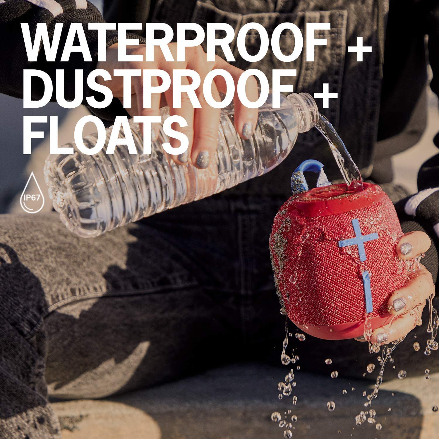 Logitech Ultimate Ears UE WONDERBOOM 2 Wireless Bluetooth Speaker - Waterproof Portable Boom Box with Double-Up Connection, Deep Space (Renewed) - Perfect for Outdoor Adventures, Pool Parties & Travel