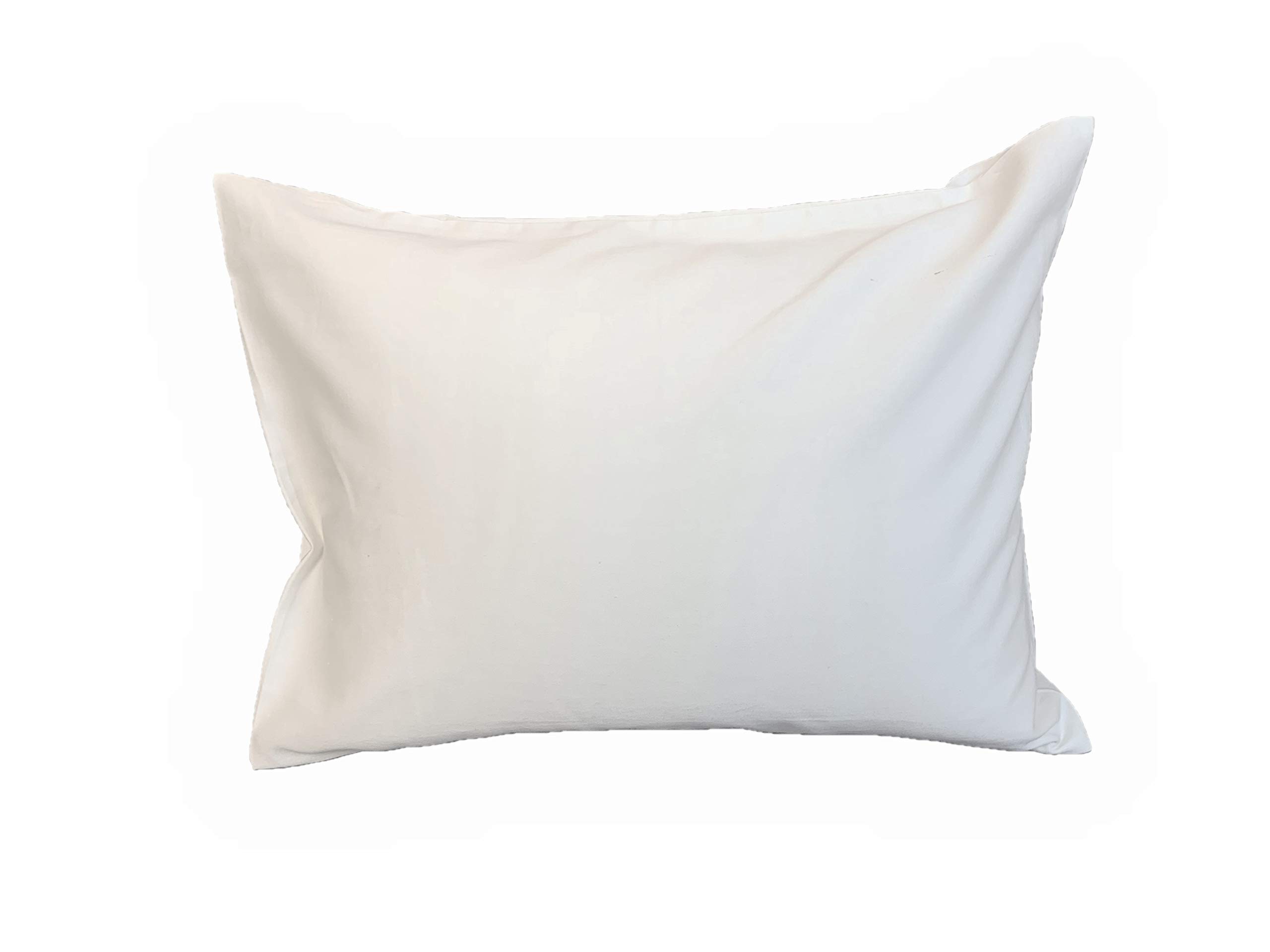 Organic Talalay Latex Travel Pillow with Breathable Cotton Cover - 12x16 Inches for Neck Support | Perfect for Airplanes, Road Trips & Office Naps