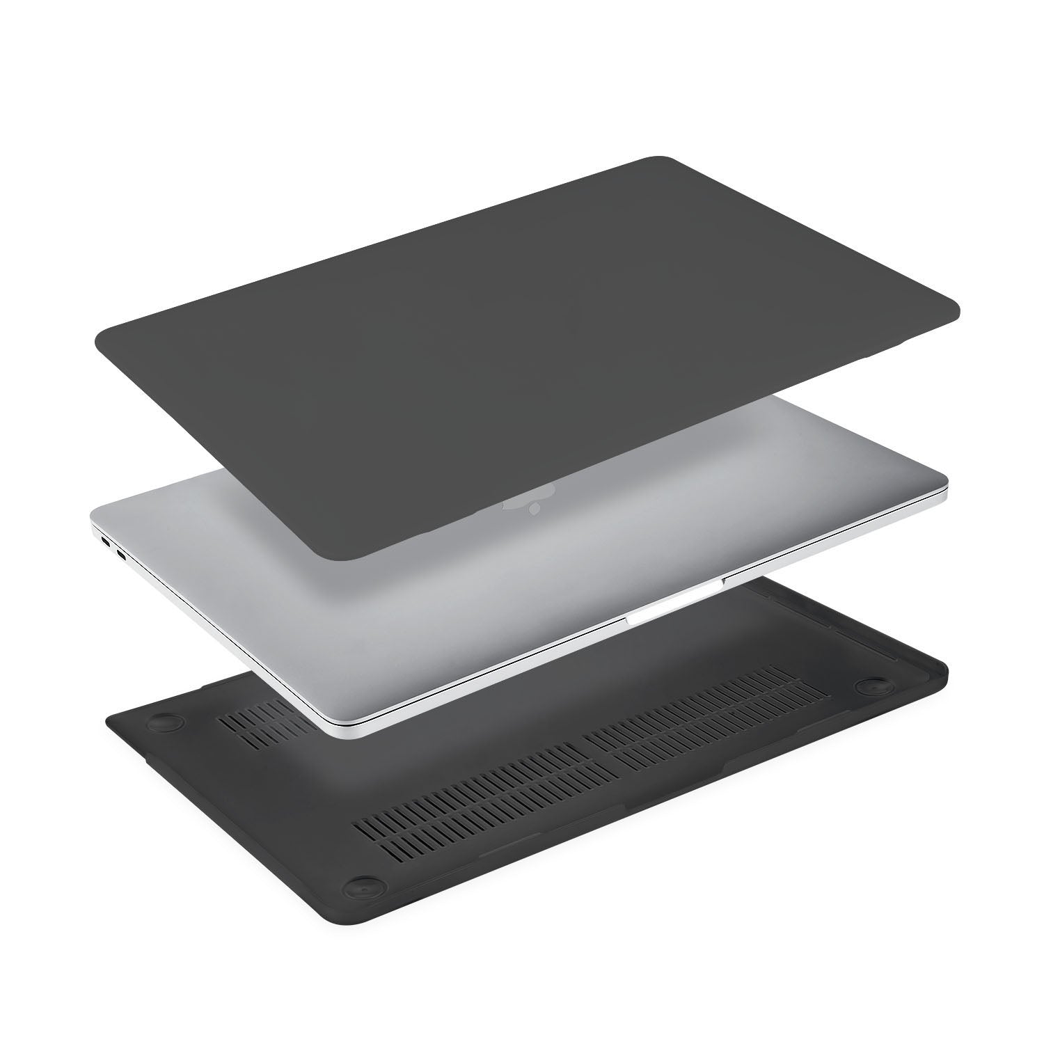 Durable MacBook Hardshell Case with Modern Signature Design - Protective Cover for MacBook Air/Pro - Perfect for Work, Travel & School Use