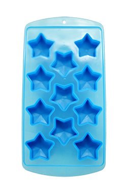 Flexible Star-Shaped Ice Cube Tray - Blue Rubber Mold for Fun Drinks & Cocktails - Novelty Gag Gift for Parties & Home Bars - Fairly Odd Novelties (11 Cavities)