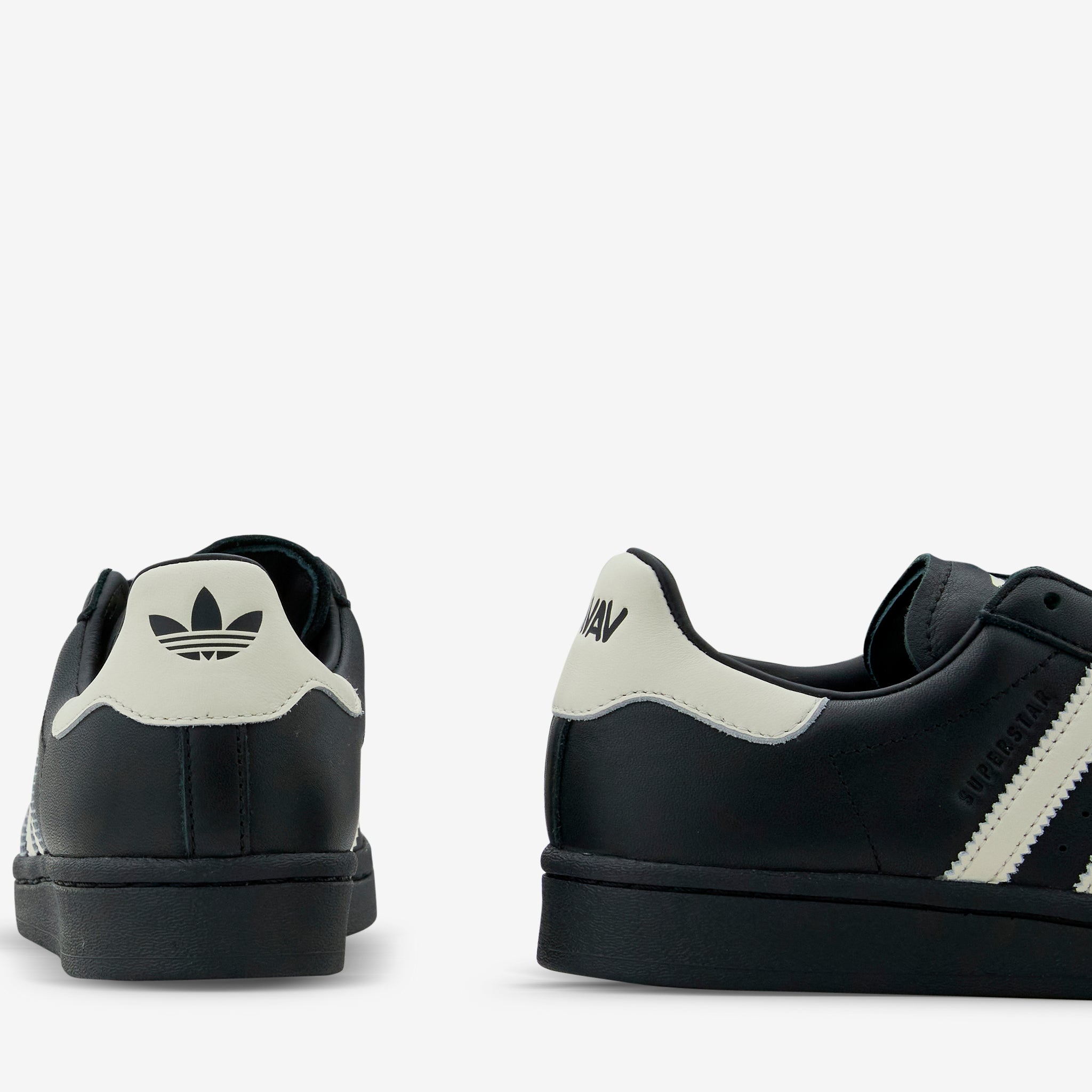 Avavav Women's Superfinger Superstar Sneakers in Core Black, Cream White - Stylish & Comfortable for Casual Wear, Running & Gym Workouts