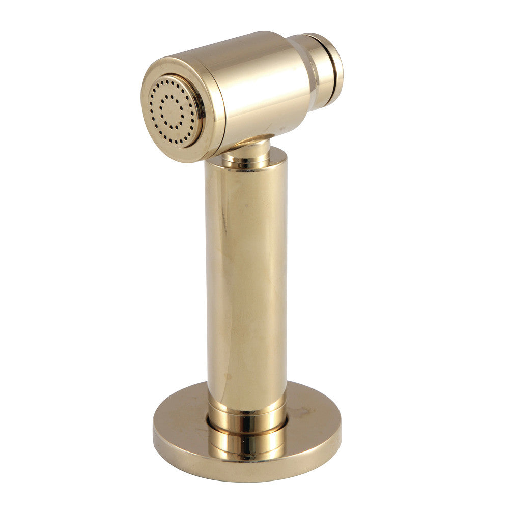 Kingston Brass CCRP61K6 Pull-Out Kitchen Faucet with Side Sprayer - Modern Stainless Steel Sink Faucet for Easy Dishwashing & Food Prep