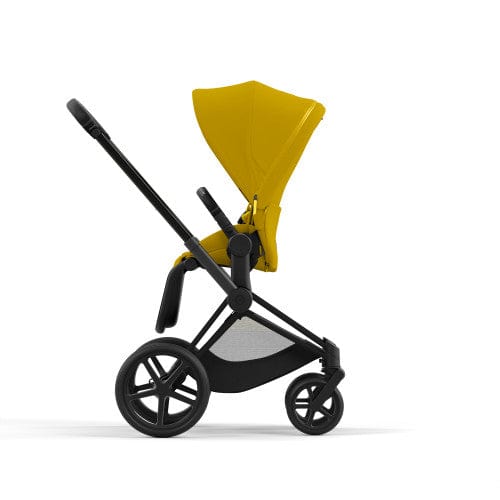 Cybex Priam 4 Complete Stroller - Matte Black/Black | Luxury Baby Stroller with All-Terrain Wheels & Reversible Seat | Perfect for City Walks, Shopping & Travel