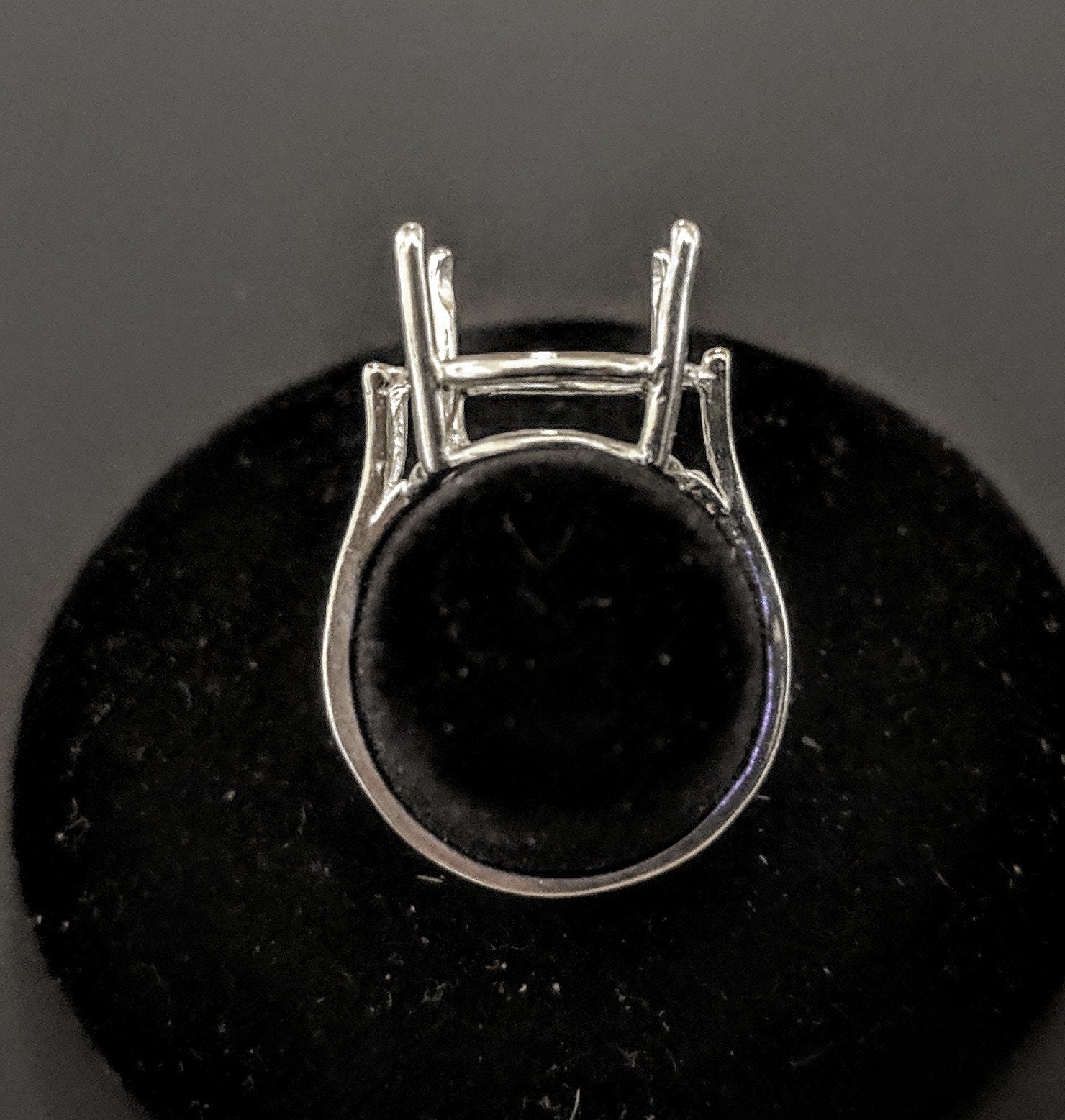 Sterling Silver or 14k Gold 7x5mm 20x15mm Oval Four Prong Ring Setting - Size 6, 7, 8 (163498/143498) - Perfect for Engagement Rings, Wedding Bands & Jewelry Making