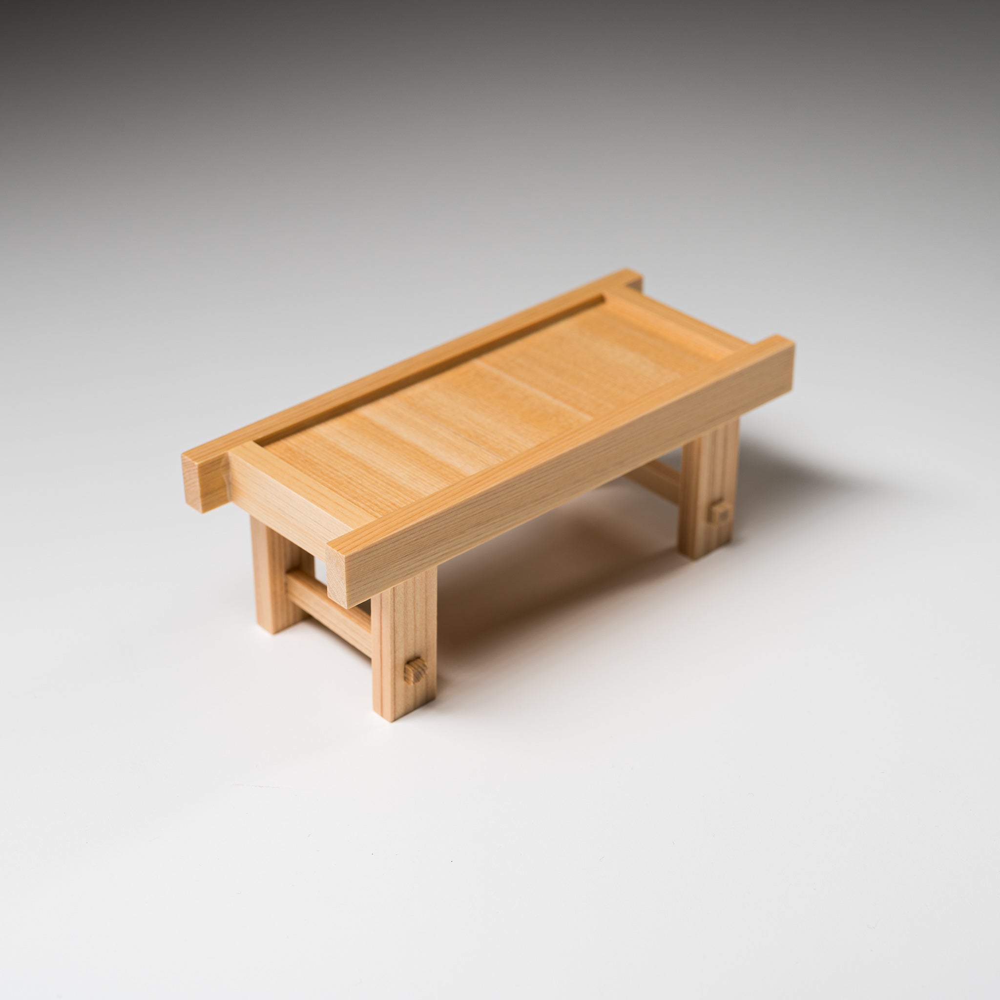 Premium Hinoki Wood Bench Stand - Natural Japanese Cypress Stool for Home & Office Decor - Perfect for Entryway, Living Room, or Zen Garden Seating