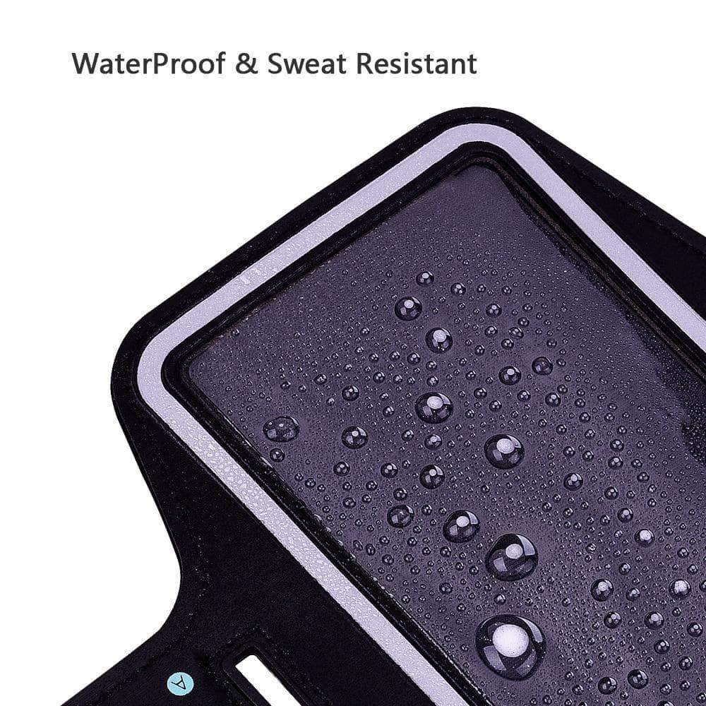 Waterproof Sports Armband for iPhone 13 Mini - Secure Running & Workout Phone Holder with Adjustable Strap - Perfect for Jogging, Gym, Cycling & Outdoor Activities