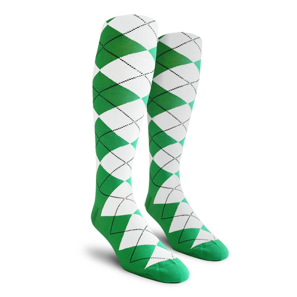 **Colorful Argyle Knee High Golf Socks for Men, Women & Youth - Breathable Cotton Knickers Style - Perfect for Golf, Sports & Casual Wear**