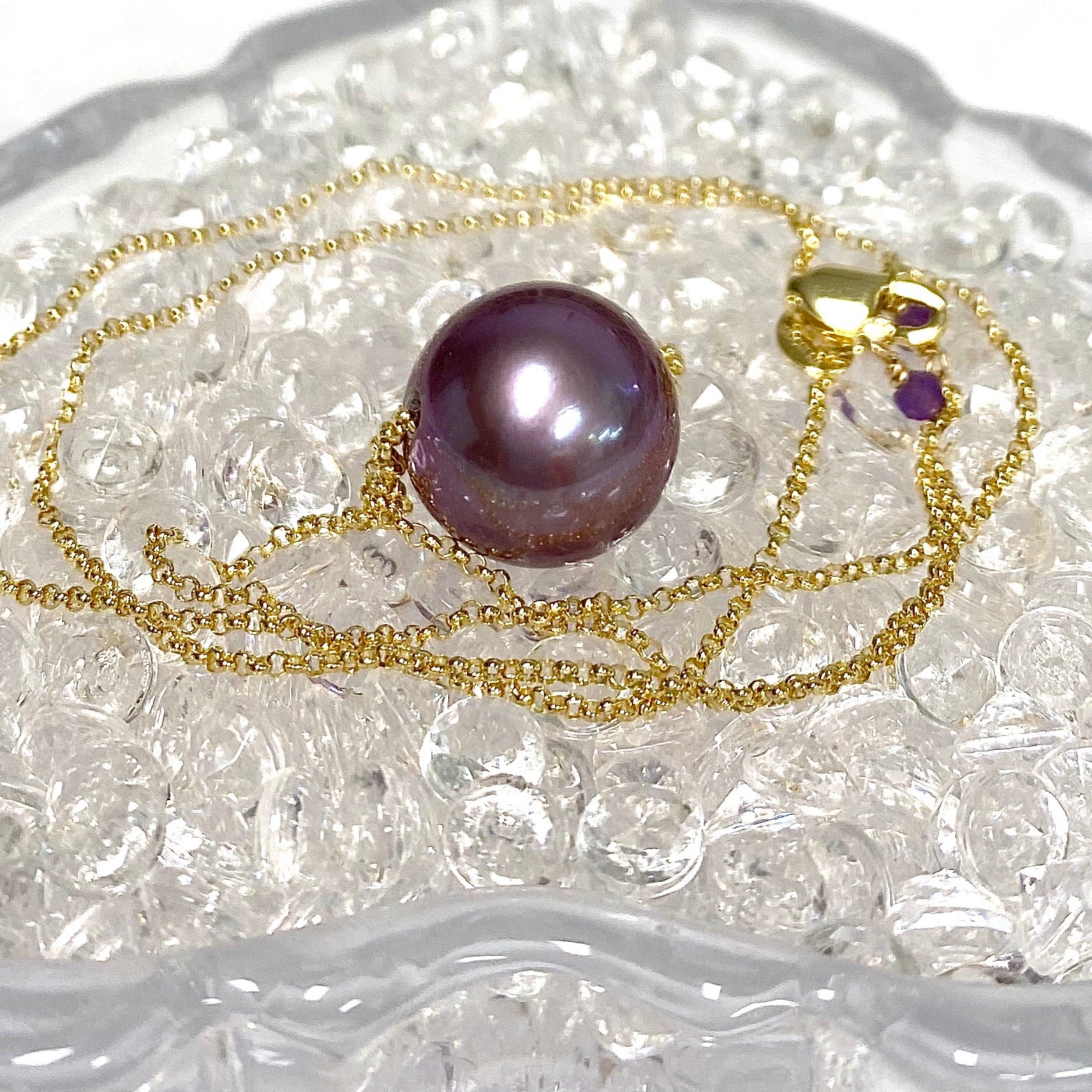 AAA Grade Magenta Edison Pearl Necklace (N368) - Elegant Jewelry for Women, Perfect for Weddings, Parties & Special Occasions