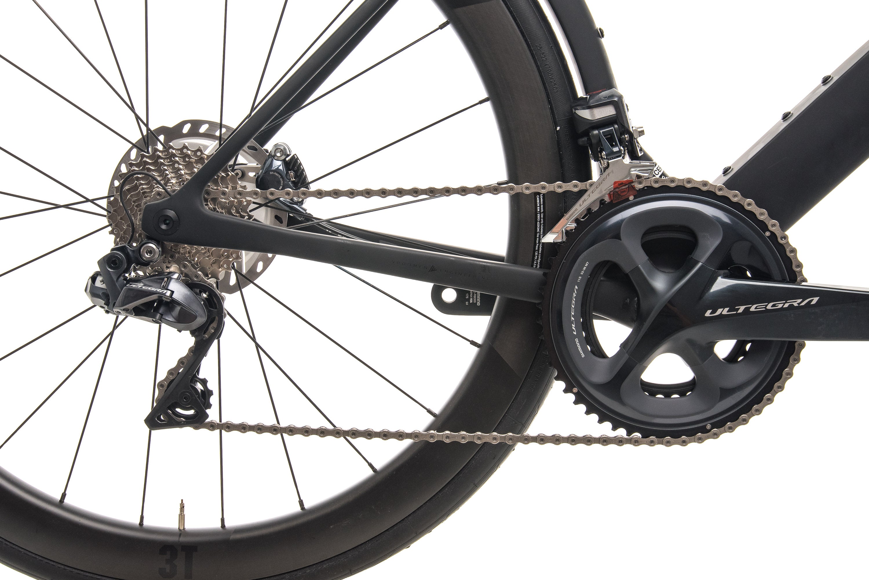 2020 3T Strada Due Team Stealth Ultegra Di2 Carbon Road Bike - X Large Size for Competitive Cycling & Endurance Races