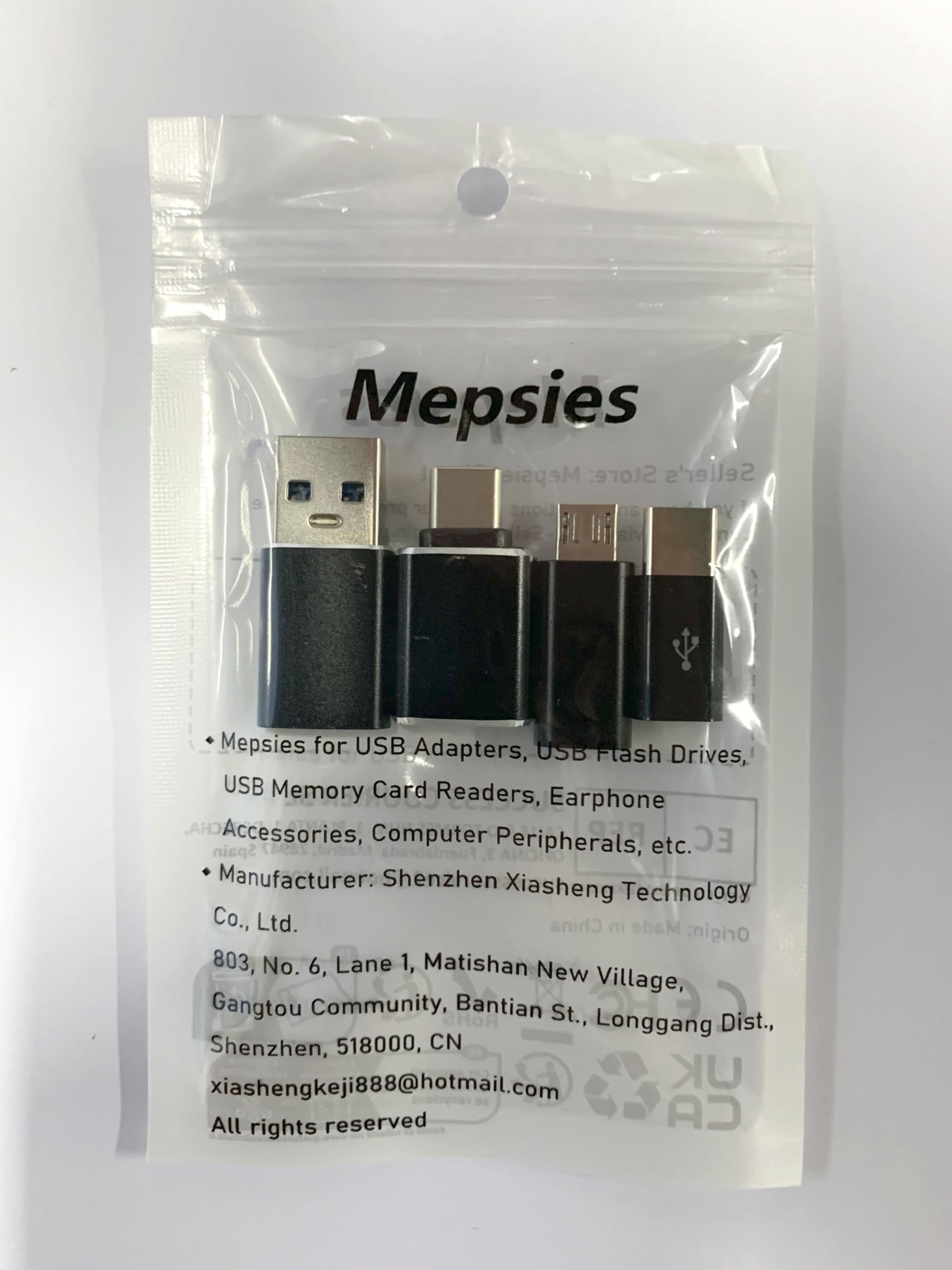 4-Pack USB C Adapters - USB C to USB 3.0 OTG & Micro USB to USB C Adapter - Compatible with MacBook Pro, Samsung Galaxy, Smartphones, Laptops & PCs - Perfect for Travel, Office & Car Charging