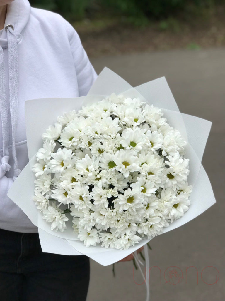 Beautiful Daisy Bouquet - Fresh White & Yellow Daisies for Weddings, Home Decor & Gifts | Hand-Tied Floral Arrangement for Centerpieces, Parties & Special Occasions