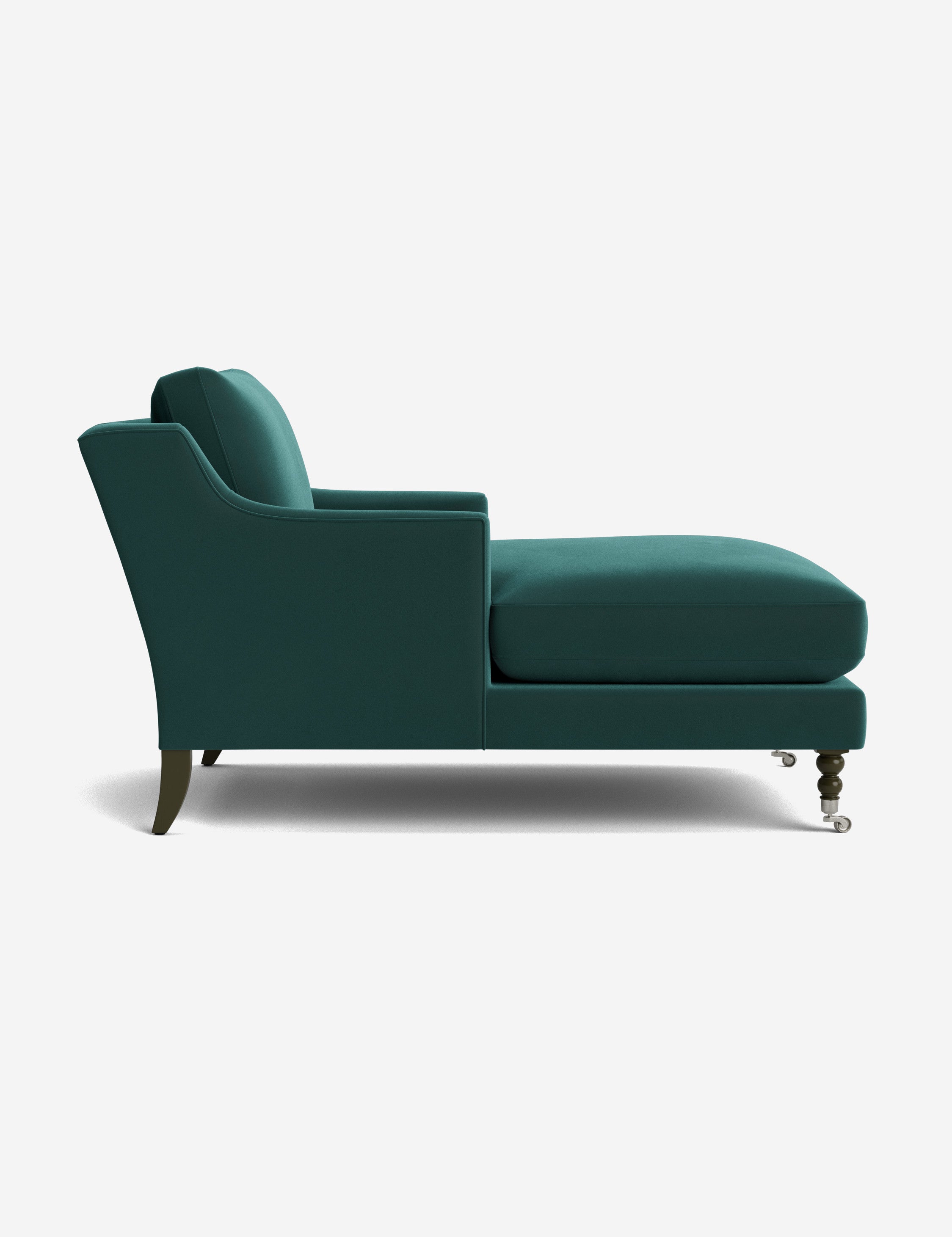 Fabienne Chaise Lounge Chair - Modern Accent Chair for Living Room, Bedroom & Office - Stylish Mid-Century Design with Upholstered Seat and Wooden Legs - Perfect for Relaxing, Reading & Home Decor