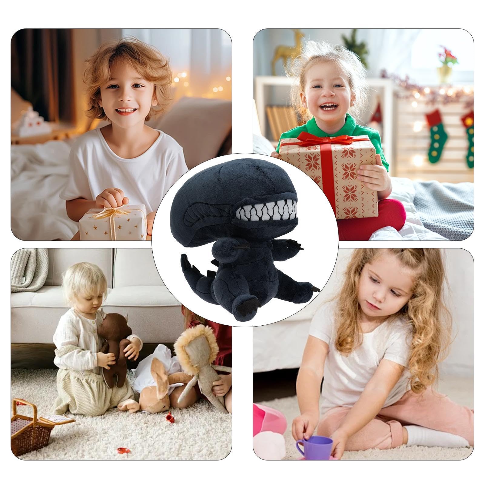 Xenomorph Alien Plush Toy - 9-inch Soft Alien Doll, Facehugger Action Figure - Perfect for Horror Movie Fans, Sci-Fi Collectors & Gift Giving