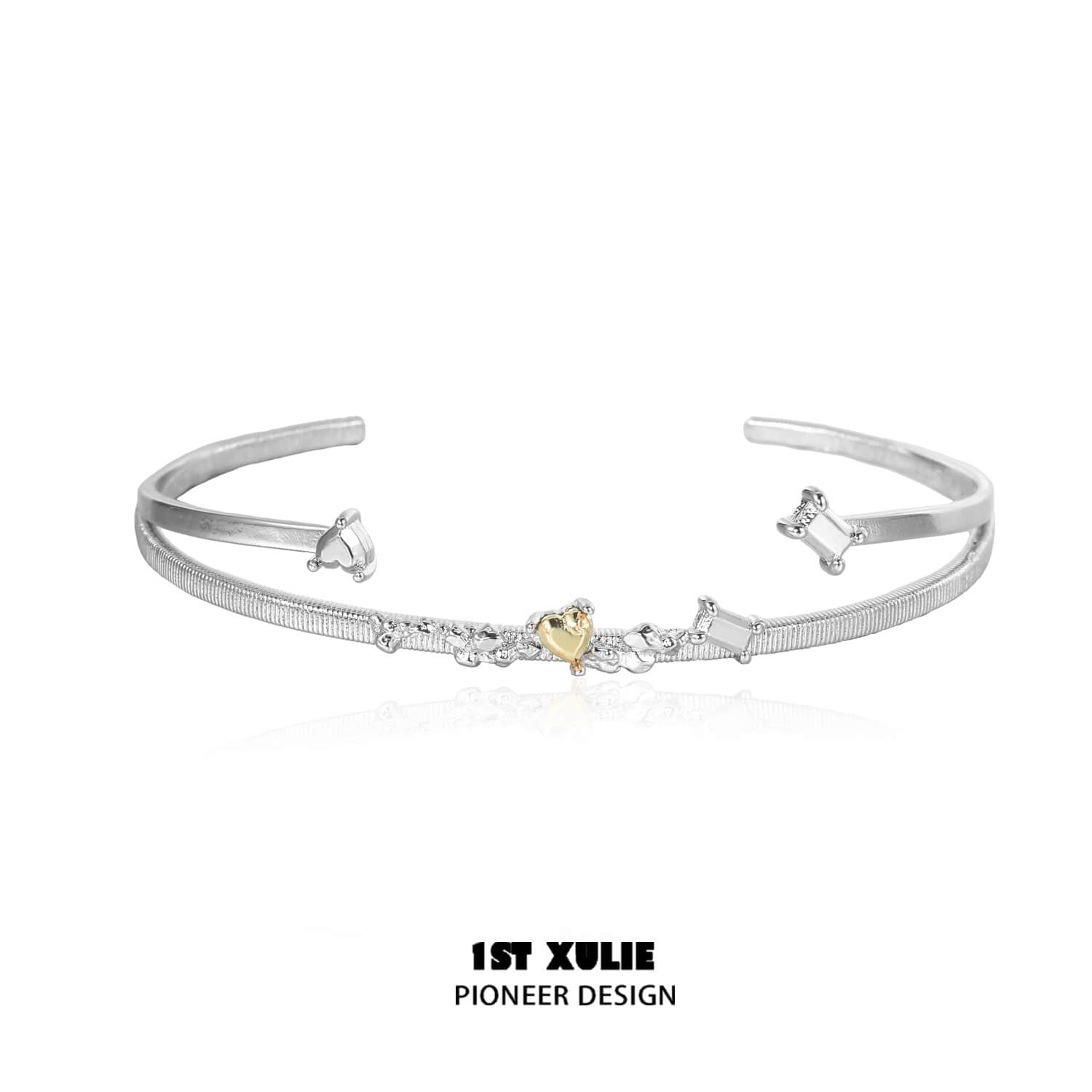 18K Gold Plated Heart Bracelet for Women - Romantic Love Bangle Gift for Her - Perfect for Valentine's Day, Anniversary & Special Occasions