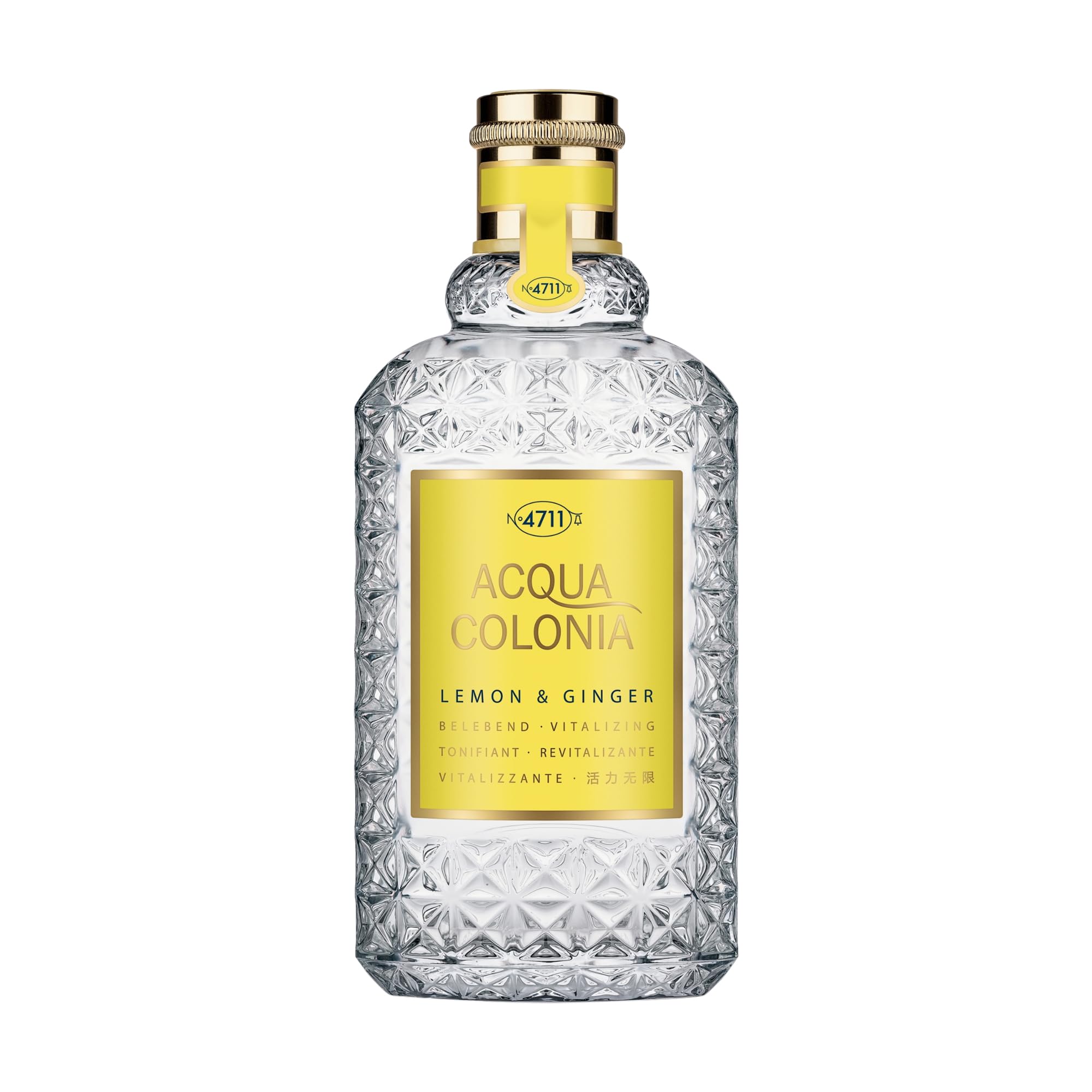 4711 Acqua Colonia Lemon & Ginger Eau de Cologne Spray - 5.7 oz Refreshing Cologne for Men & Women - Perfect for Daily Use, Office, Gym & Summer Days