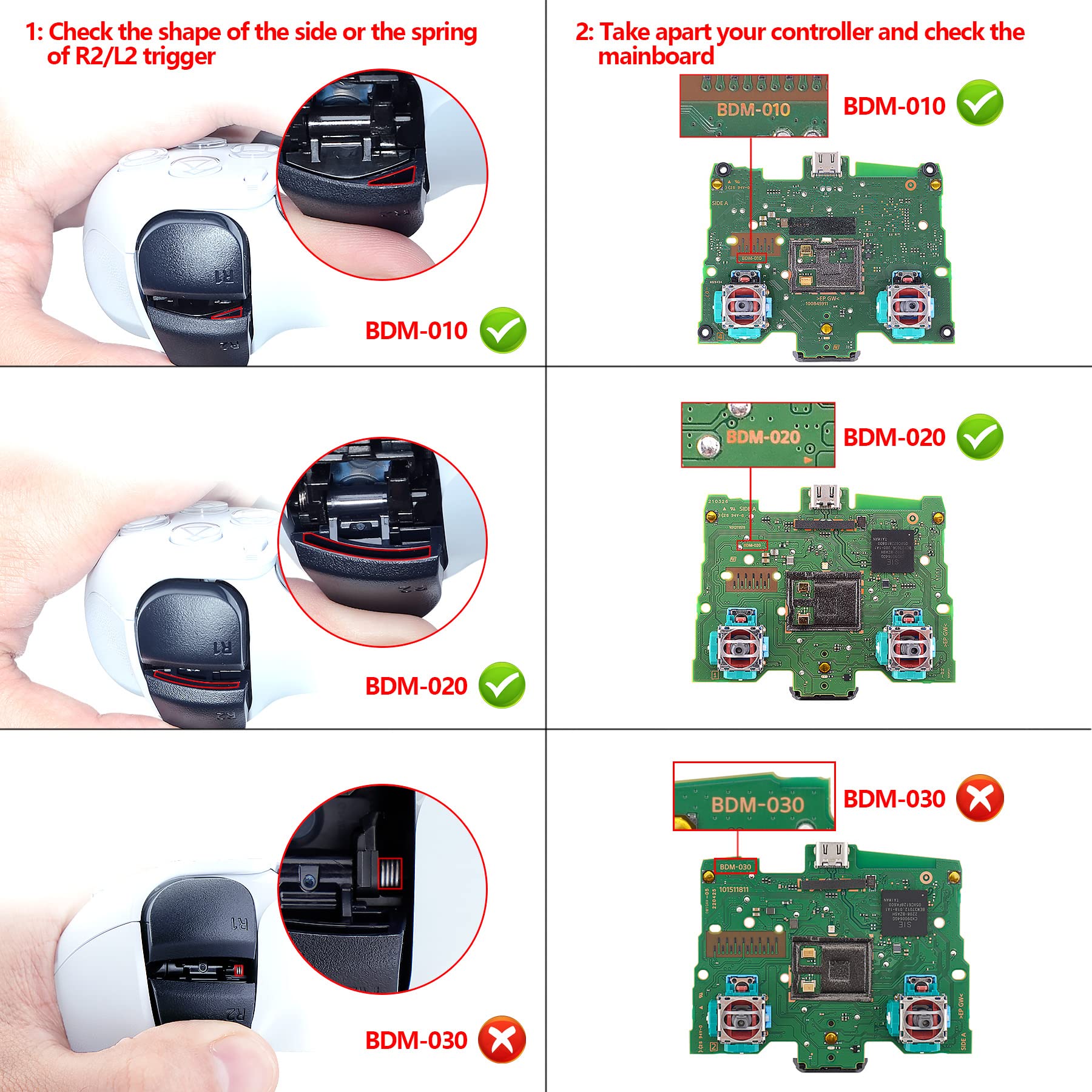 Premium Replacement Buttons for PS5 Controller BDM-010 & BDM-020 - D-Pad, Action Buttons, Triggers (R1 L1 R2 L2), Share & Options Buttons - Blue | Enhanced Gaming Experience for Competitive Play & Long Sessions