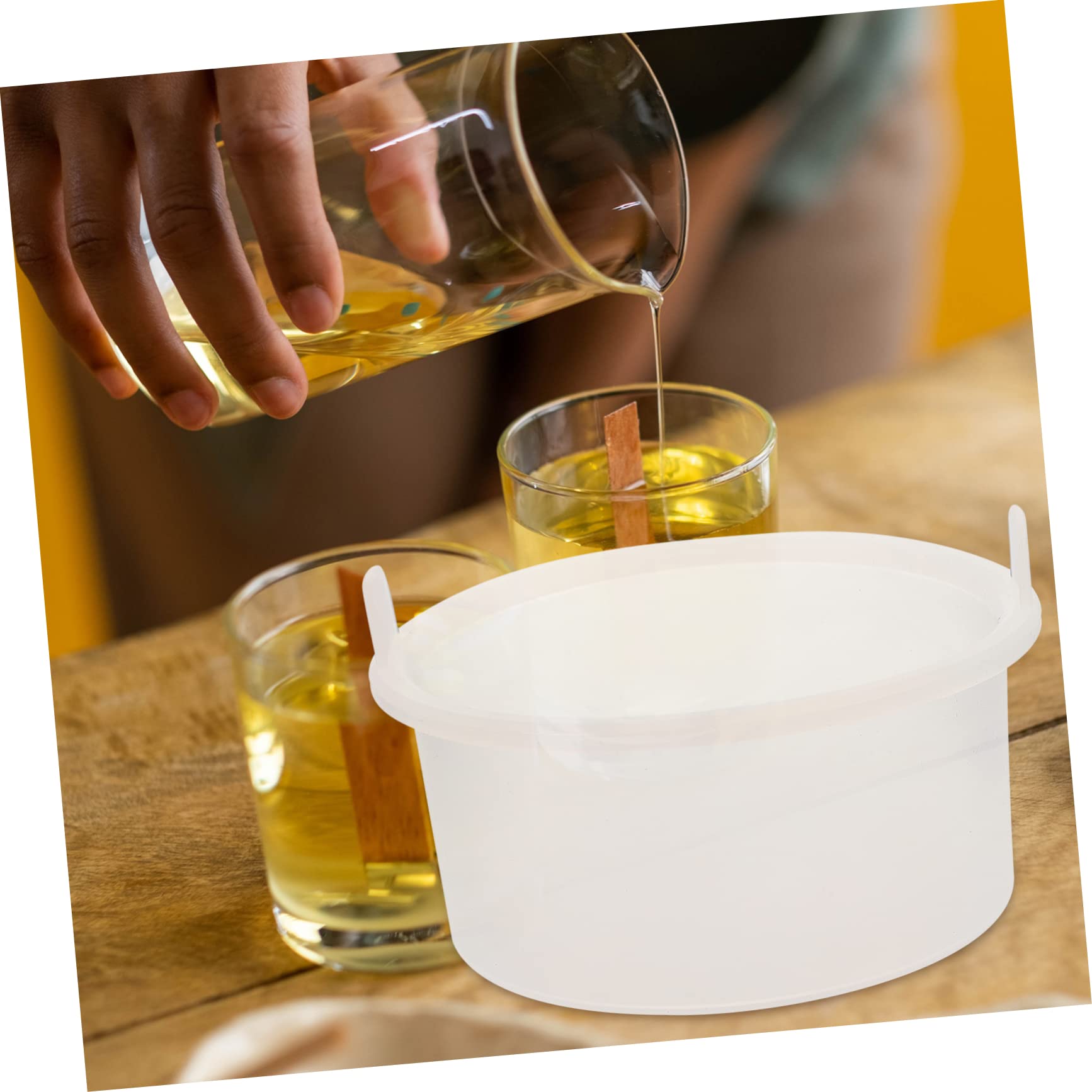 Premium Silicone Wax Melting Bowl - 1pc Wax Warmer & Melter for Aromatherapy, DIY Candles, Essential Oils | Non-Stick, Heat-Resistant Wax Container for Home, Spa, Yoga & Relaxation