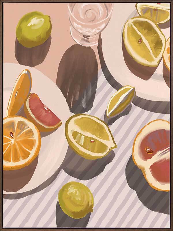 Citrus Fusion Canvas Art Print - Vibrant Fruit Wall Decor for Kitchen, Dining Room & Office - Perfect for Home & Gifts