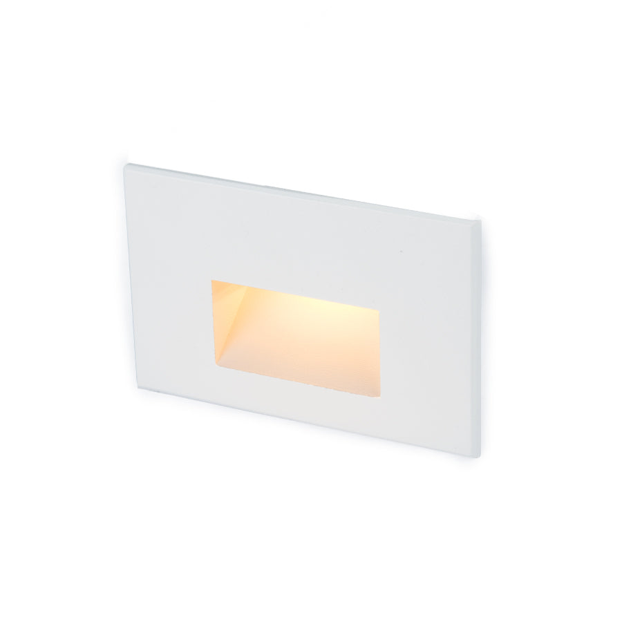 4011 LED Step and Wall Light - White Aluminum Outdoor Lighting for Stairs, Pathways, and Garden Decor