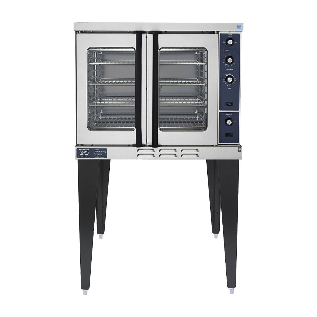 Duke E101G Commercial Convection Oven - Natural Gas Powered 1-Deck Restaurant Oven for Baking, Roasting & Reheating Food in Professional Kitchens