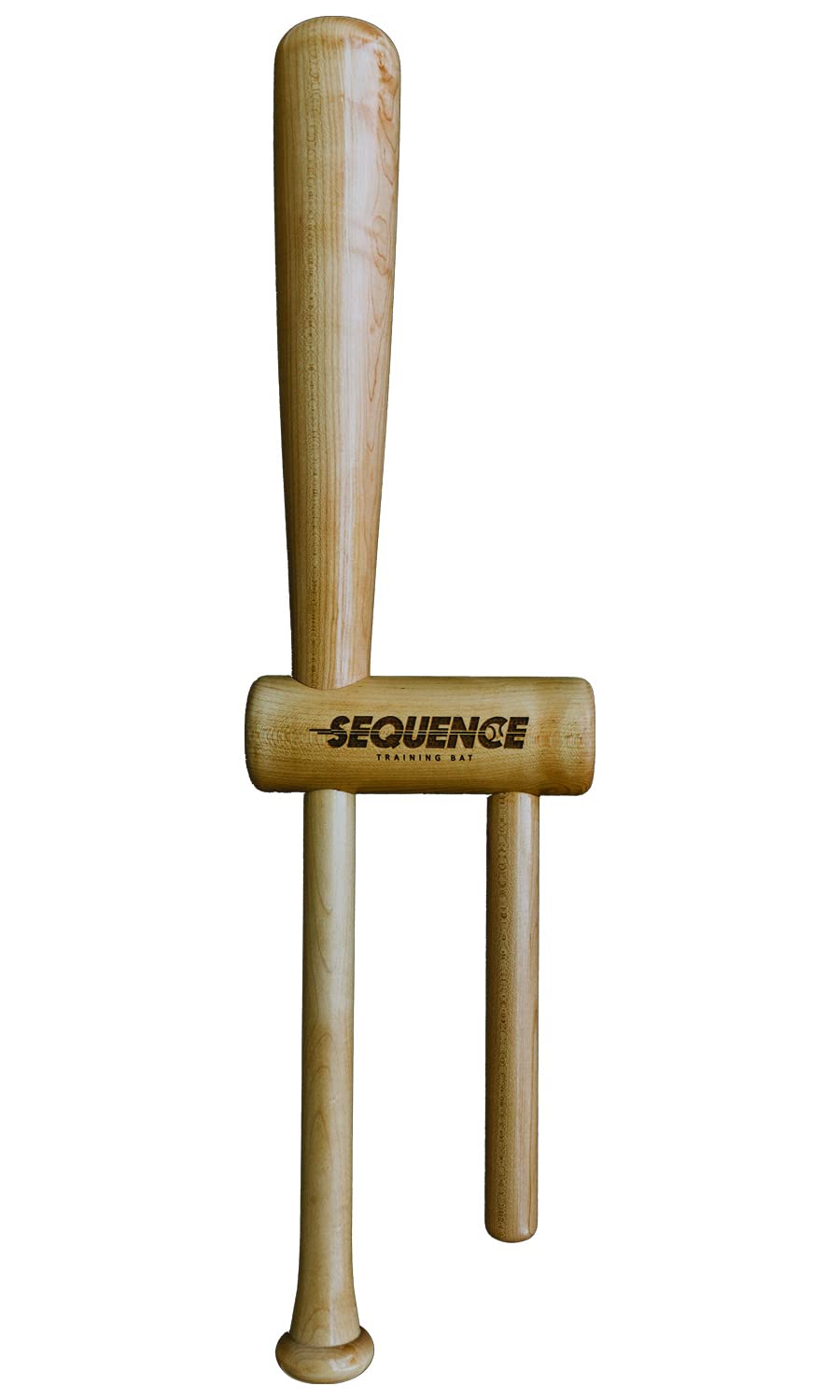 Sequence Training BAT | Professional Baseball & Softball Batting Trainer with Patented Split Grip - Improves Palm Up/Down Contact Position for Hitting Practice | Perfect for Youth Training, Batting Cages & Home Practice Drills