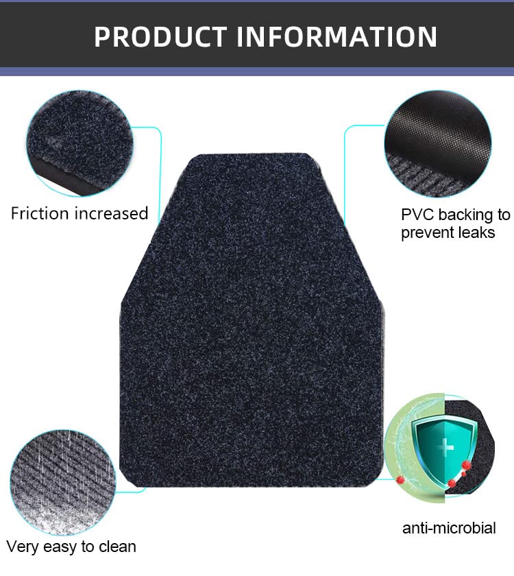 10 Pack Commercial Urinal Mats - Odor Eliminating Disposable Toilet Pads for Men's Restroom, Anti-Splash Urine Floor Mats (Black) - Ideal for Public Bathrooms, Bars, and High-Traffic Restrooms