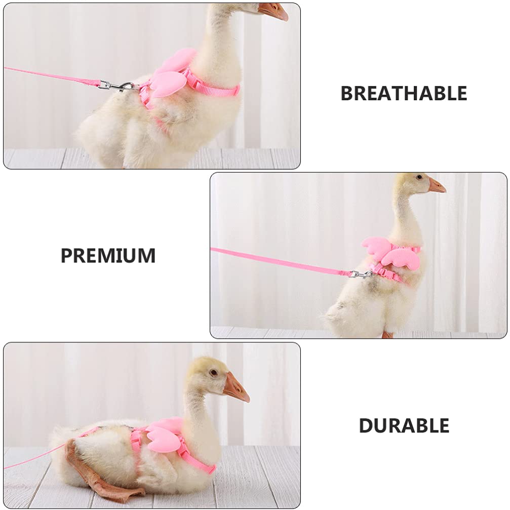 1pc Adjustable Goose Harness with Leash - Durable Pet Walking Rope for Outdoor Use - Perfect for Ducks, Chickens & Small Pets - Great for Backyard, Farm & Park Adventures