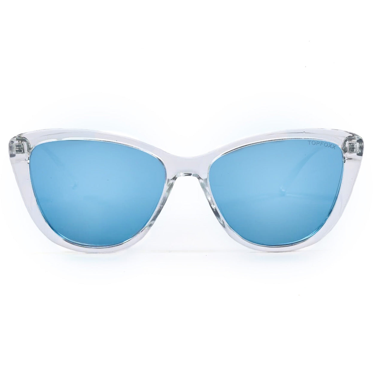 Mirrored Blue Cat Eye Sunglasses for Women - Trendy UV Protection Shades - Perfect for Beach, Driving & Outdoor Activities