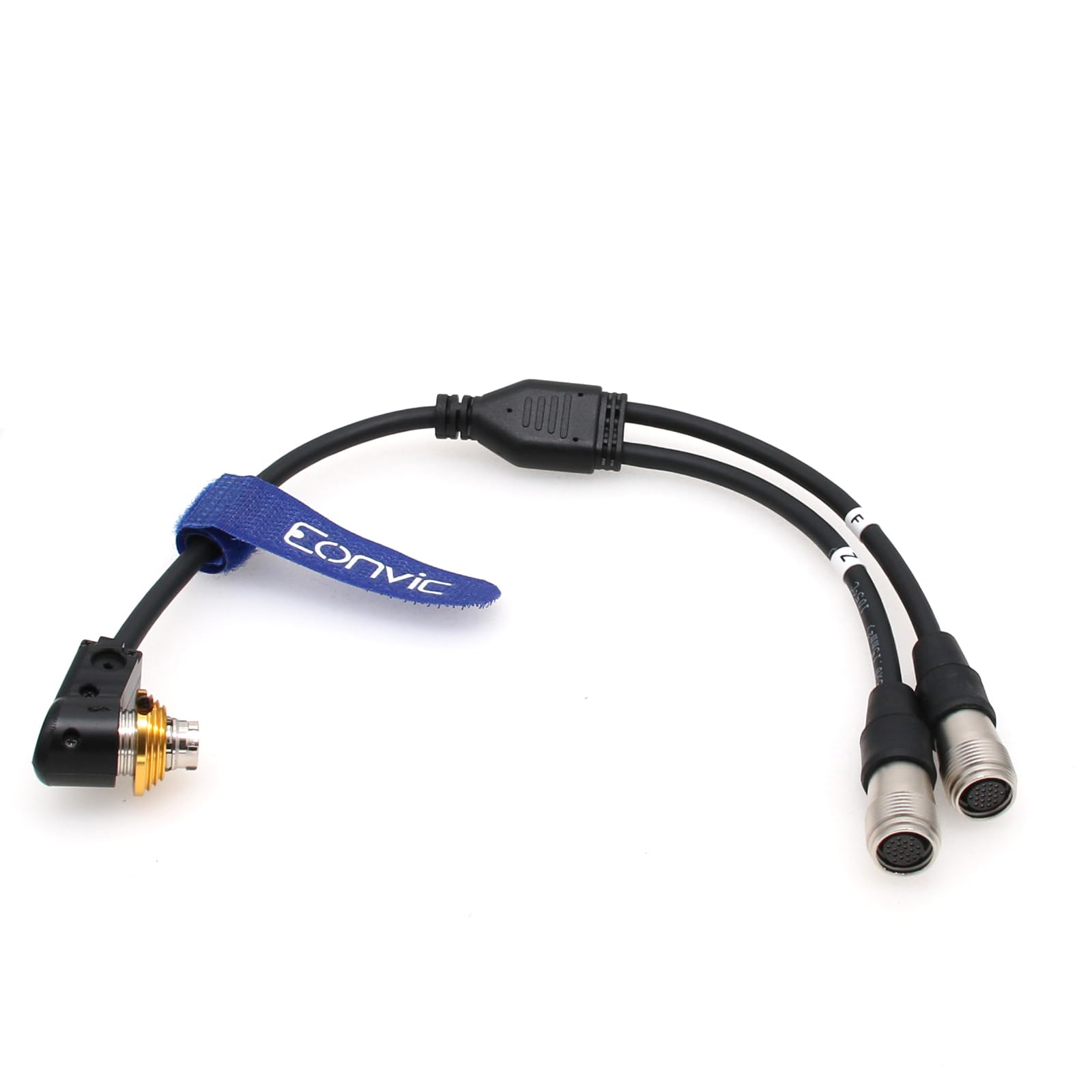 Eonvic Hirose 20 Pin Stratus Lens Control Y Cable for Canon Cinema CN-E Servo Lenses - Professional Video Production Accessory for Film & Broadcast Equipment
