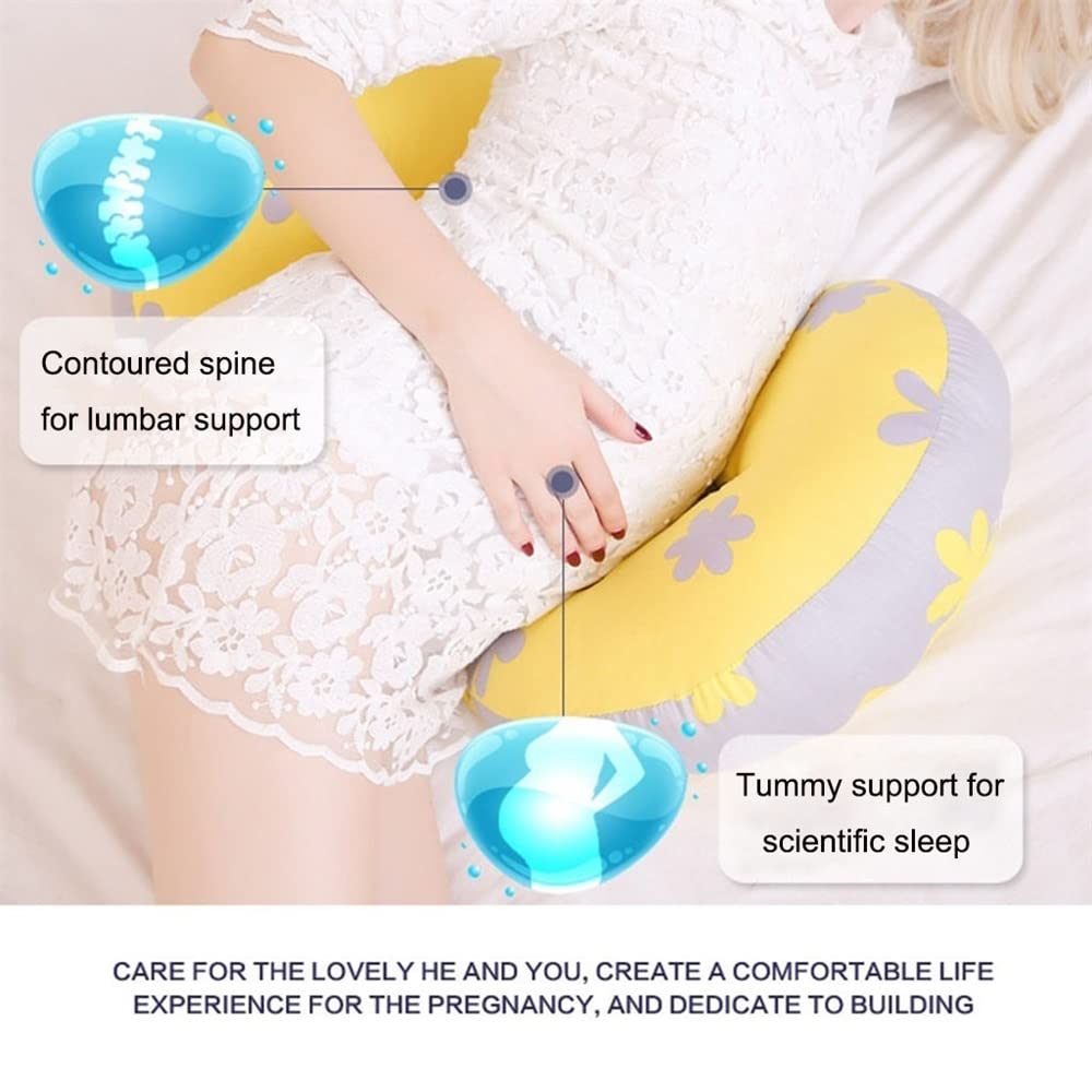 Best U-Shaped Pregnancy Pillow for Side Sleepers - Adjustable Maternity Pillow with Lumbar & Abdomen Support - Comfortable Cushion for Pregnant Women | Perfect for Sleeping, Nursing & Relaxing During Pregnancy