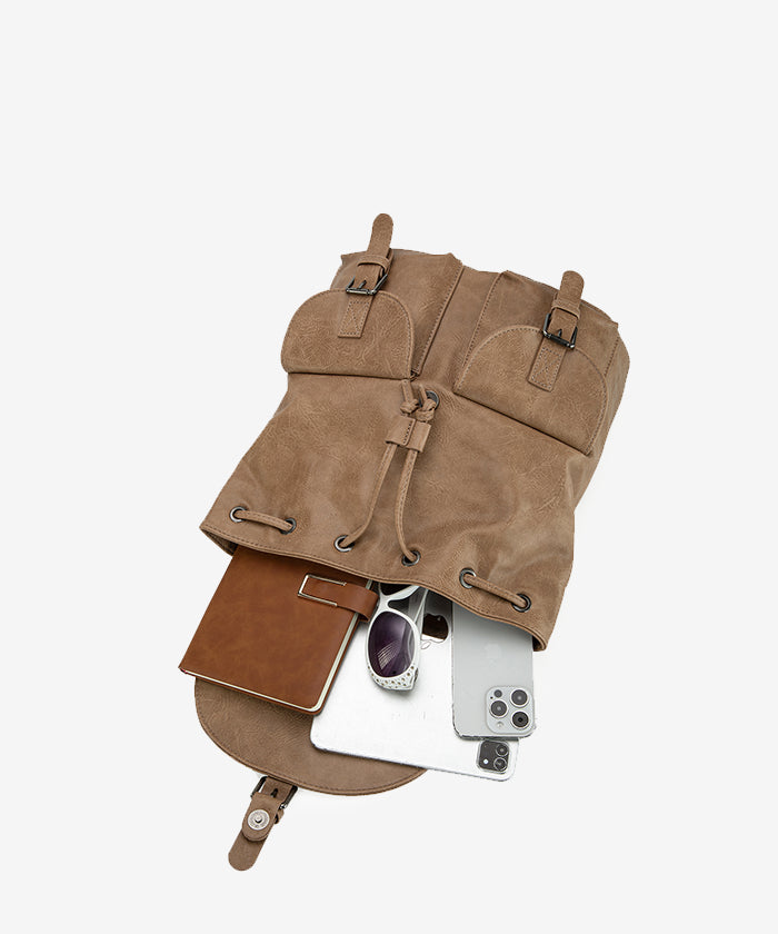 Montana West Buckle Backpack for Women - Stylish Leather Backpack Purse with Adjustable Straps - Perfect for Work, Travel & Everyday Use