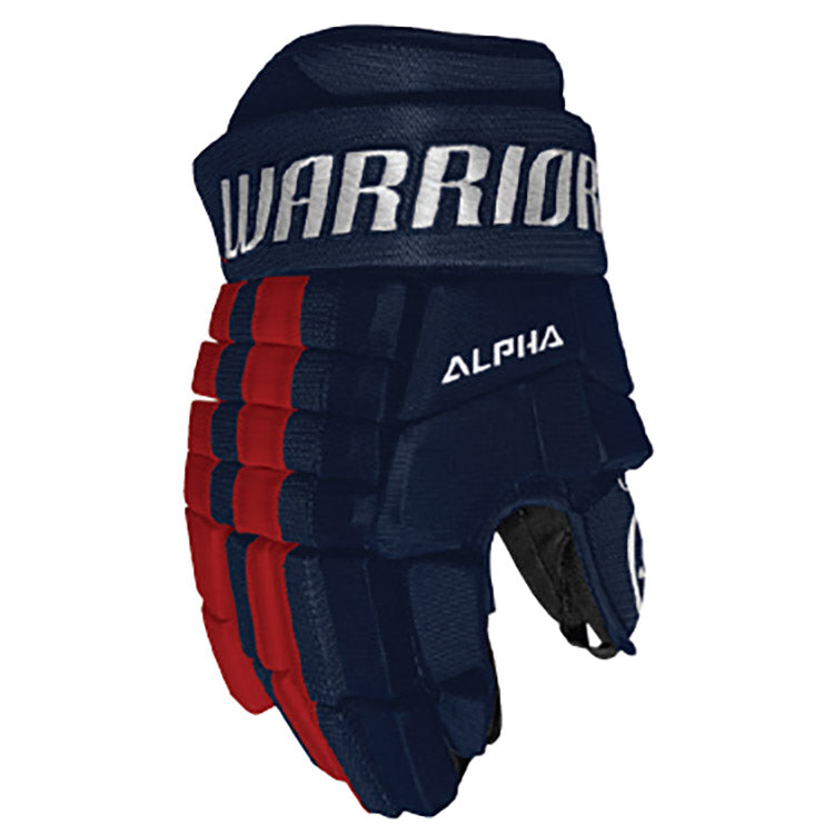 Warrior Alpha FR2 Senior Ice Hockey Gloves - Protective Hockey Gear for Men & Women - Perfect for Ice Skating, Hockey Games & Winter Sports Training