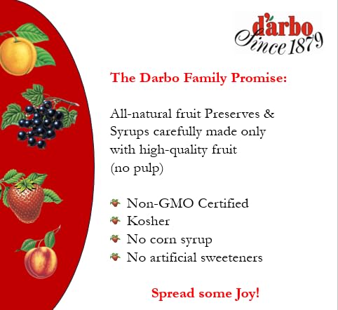 D’arbo All-Natural Apricot Fruit Spread, 16 oz (2 Pack) | No Artificial Preservatives | Pure Fruit Flavor | Perfect for Toast, Yogurt & Baking | Healthy Breakfast & Dessert Option