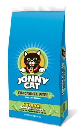 Jonny Cat Fragrance Free Clumping Cat Litter - 10 Pound Bag for Odor Control & Easy Cleanup | Ideal for Multi-Cat Homes & Small Spaces