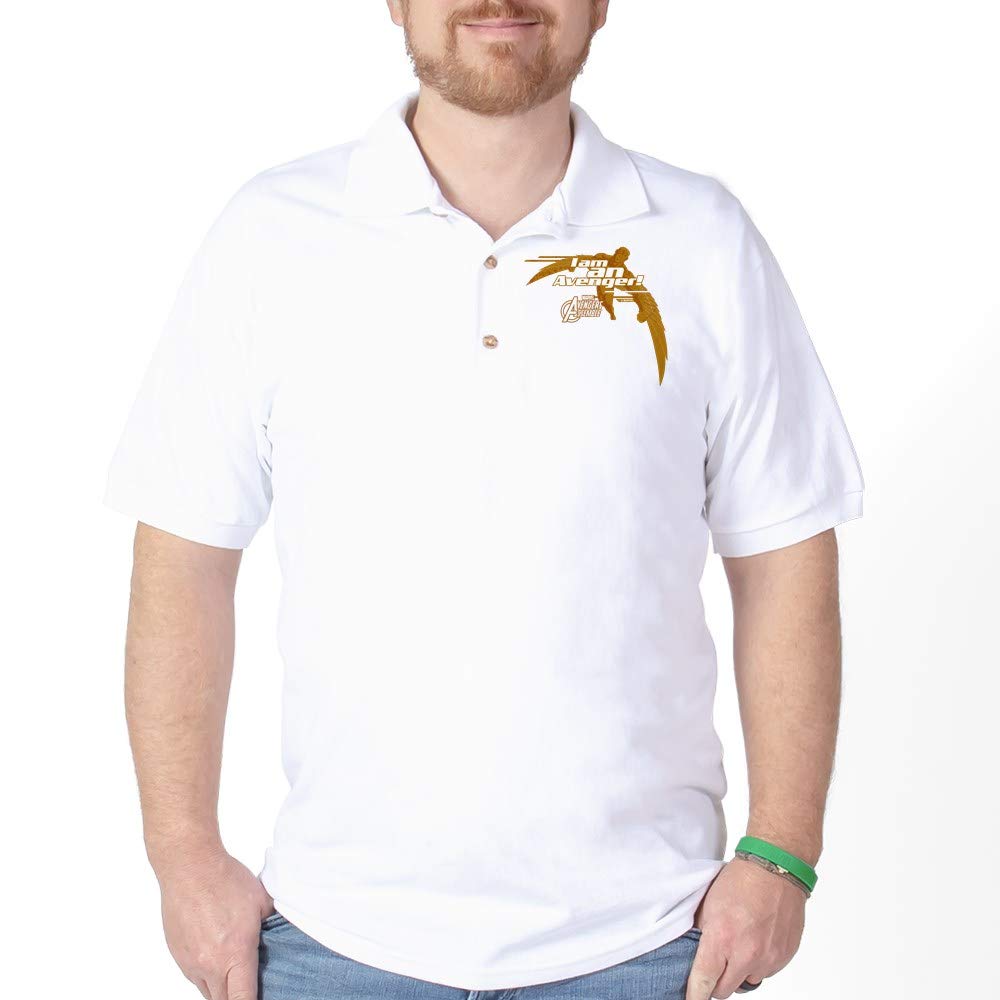 Avengers Falcon Golf Polo Shirt - Men's Marvel Superhero Graphic Tee for Casual Wear & Golfing