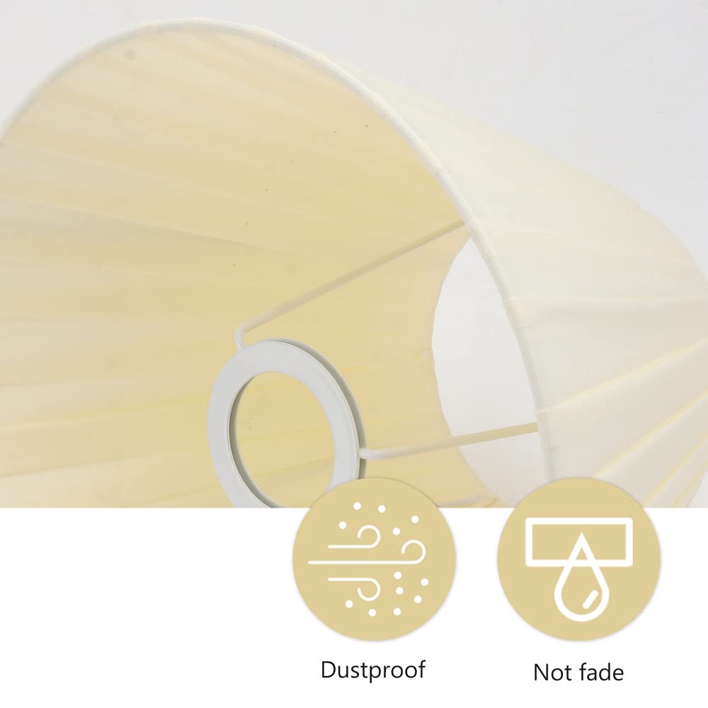 1pc Pleated Fabric Lampshade - DIY Creative Table Lamp Shade Accessory for Home Decor, Living Room, Bedroom & Office Lighting