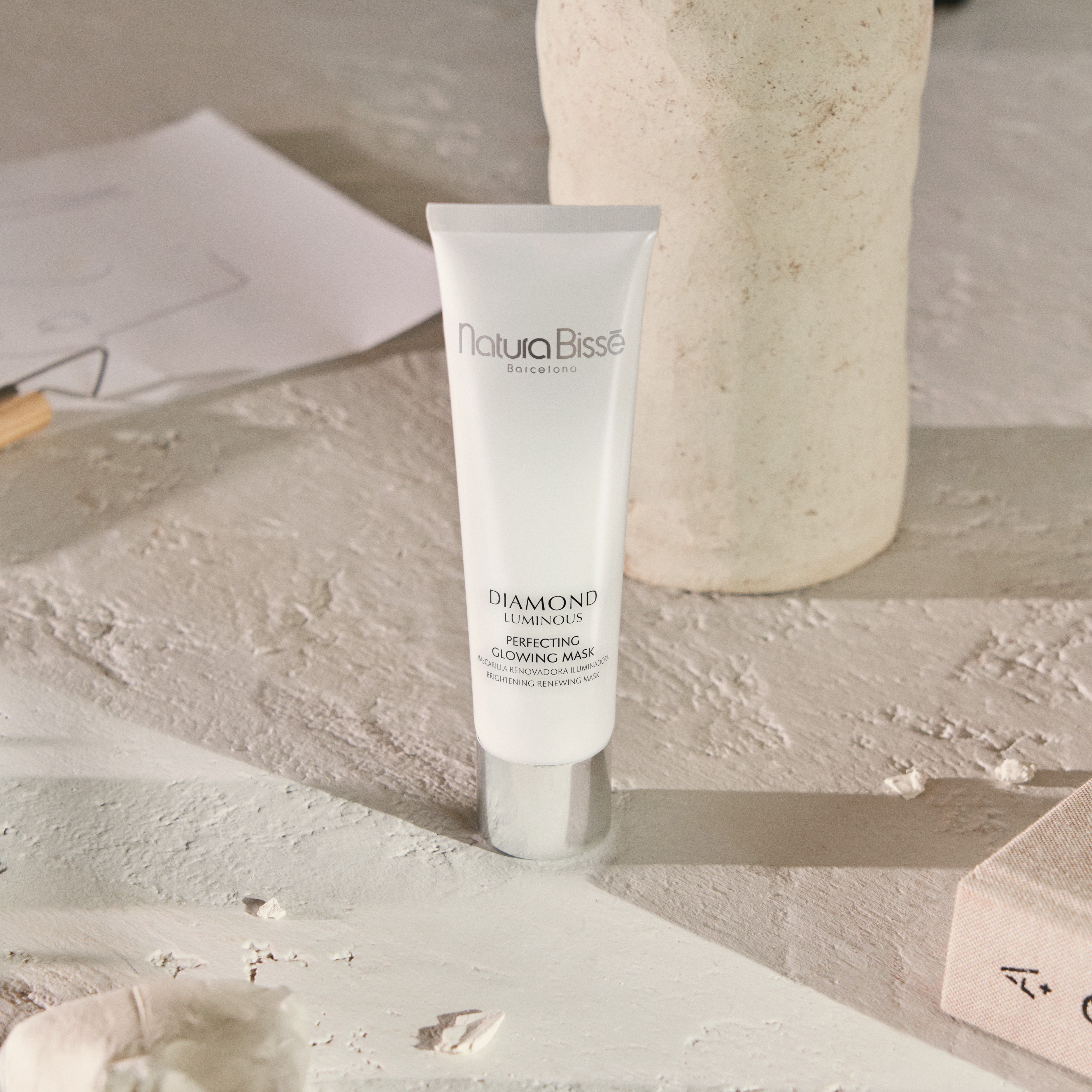 Diamond Luminous Perfecting Glowing Face Mask - Brightening & Hydrating Treatment for Dull Skin | Perfect for Nighttime Skincare Routine & Spa Days