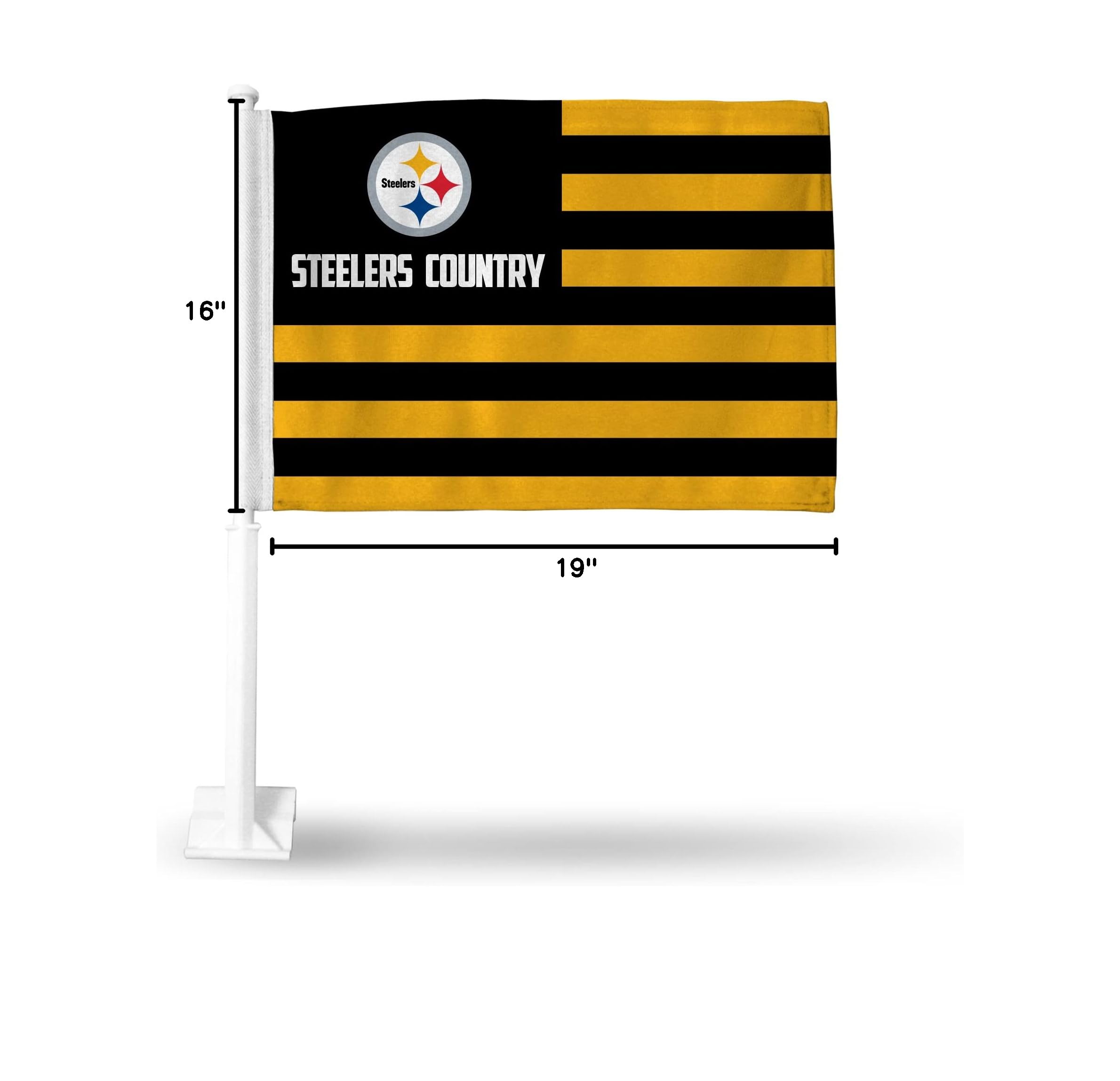 NFL Car Flag - Double Sided Team Logo Car Accessory for Game Day & Tailgating | Rico Industries