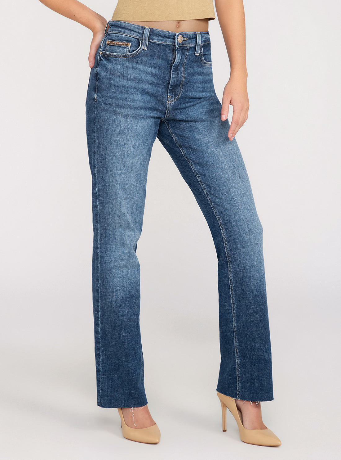 Vintage 80s High Rise Straight Leg Denim Jeans for Women - Etosha Wash | Retro Fashion, Casual Wear & Everyday Outfits