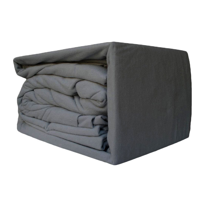 100% Egyptian Cotton Flannelette Sheet Set - Charcoal Gray King Single Bed Sheets | Ultra Soft & Breathable for All-Season Comfort | Perfect for Home, Hotel, or Guest Room
