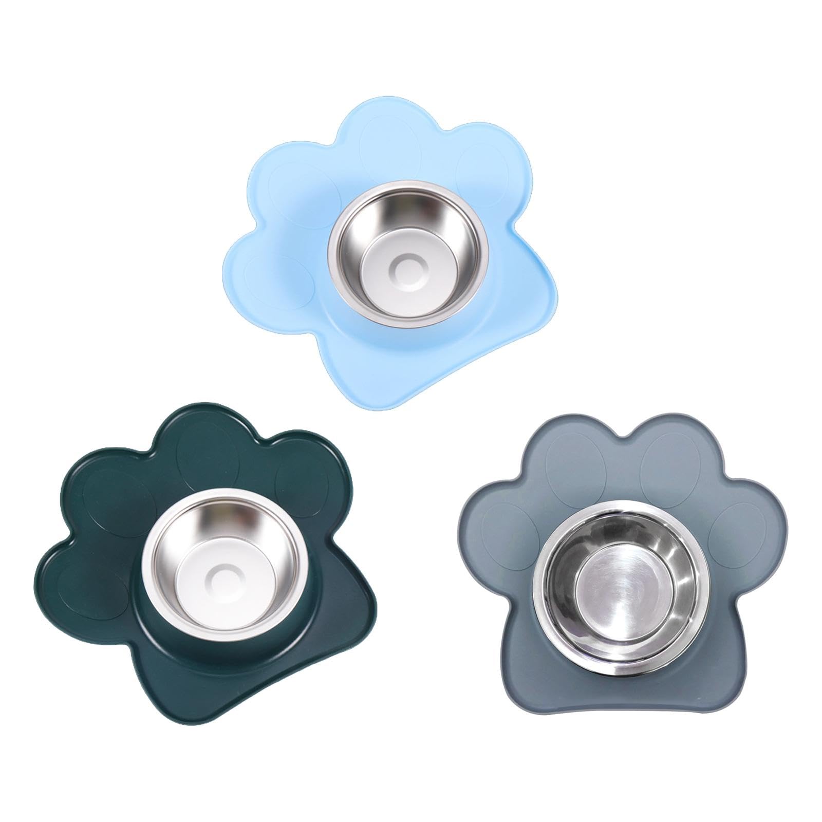 Premium Non-Slip Pet Food & Water Bowl for Cats & Dogs - Durable Stable Design with Anti-Tip Base - Blue Pet Feeder Dish for Home, Travel & Outdoor Use | Pet Supplies | Dog & Cat Bowls | Dishes & Feeders