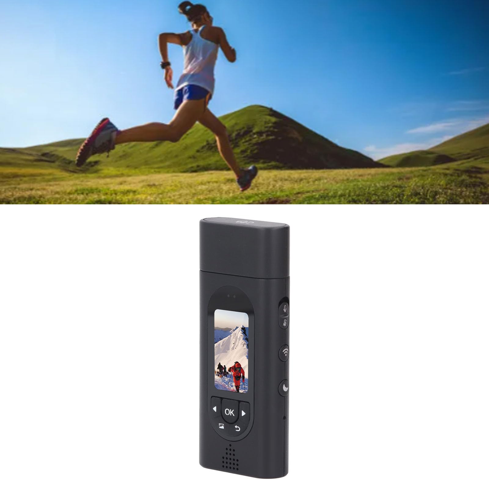 DPOFIRS 1080P HD Body Worn Camera with Night Vision - 1.47 Inch Wireless Wearable Camera, WiFi Connection, Loop Recording & 256GB Storage - Ideal for Bike Riding, Outdoor Adventures, Security Surveillance & Law Enforcement