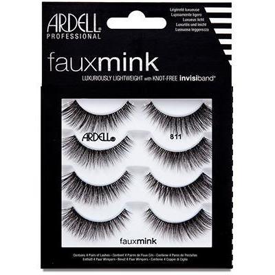 Ardell Faux Mink Lashes 4 Packs - Style 811 | Natural Looking False Eyelashes for Everyday Wear & Special Occasions