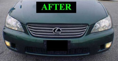 2001-2005 Lexus IS300 Chrome Grille Kit - Front Bumper Grill Replacement for 2002 2003 2004 Models - Sporty Upgrade for Enhanced Style & Performance (Perfect for Car Enthusiasts & Custom Builds)